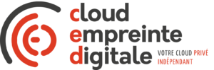 Logo Cloud Empreinte Digitale, Votre cloud privé indépendant