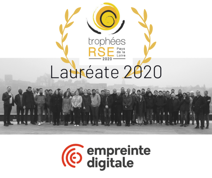 Empreinte Digitale, lauréate des Trophées RSE Pays de la Loire 2020 !
